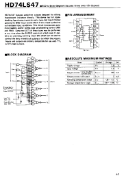 Datasheet HD74LS47 производства Hitachi